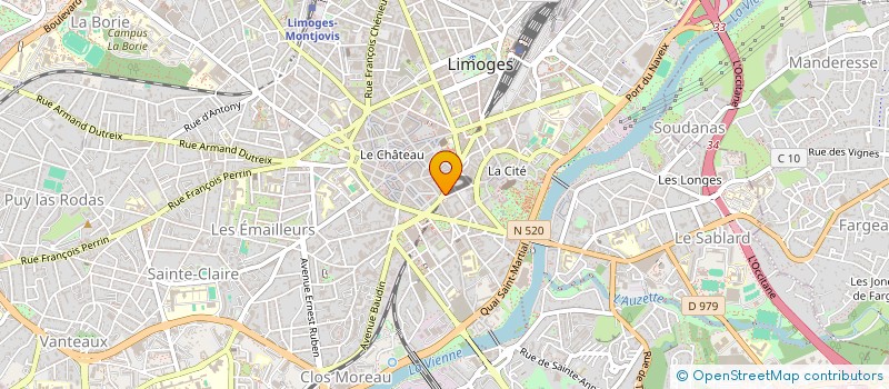 localisation de l'entreprise SCM DENTAIRE LOUIS BLANC à LIMOGES