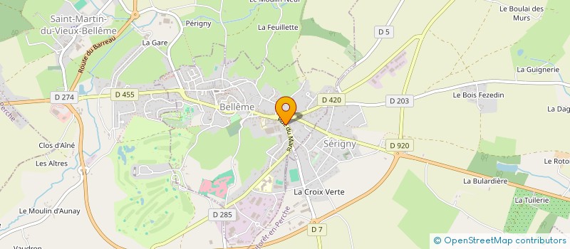 localisation de l'entreprise SCM DENTAMOGO à BELLEME