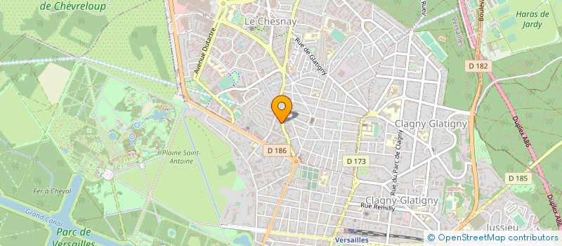 localisation de l'entreprise SCM DENTELLES  LE CHESNAY-ROCQUENCOURT