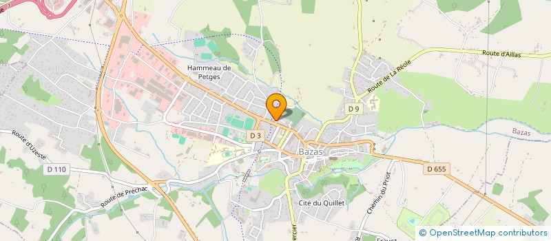 localisation de l'entreprise SCM DENTISTES GAMBETTA BAZAS  BAZAS