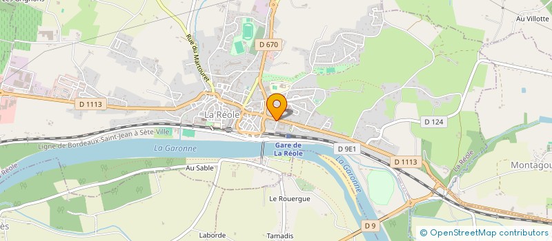 localisation de l'entreprise SCM DENTY DIVERS  LA REOLE