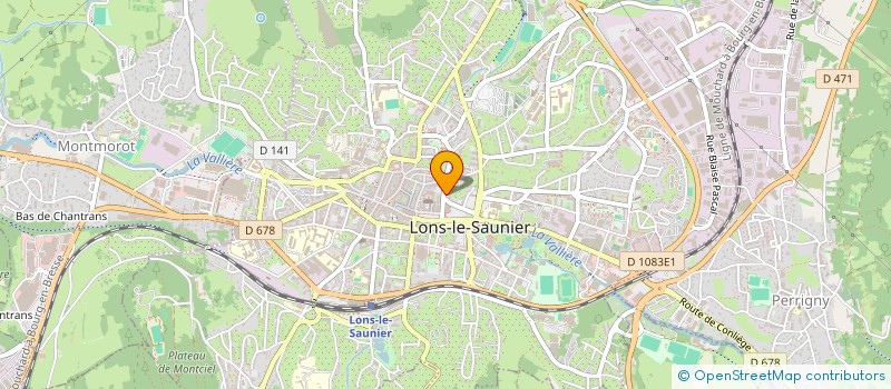 localisation de l'entreprise SCM DEPISTAGE OSTEOPOROSE à LONS-LE-SAUNIER