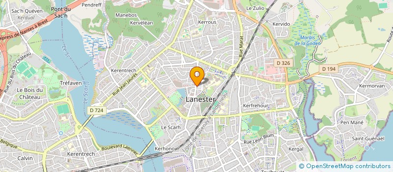 localisation de l'entreprise SCM DERMAPAU  LANESTER