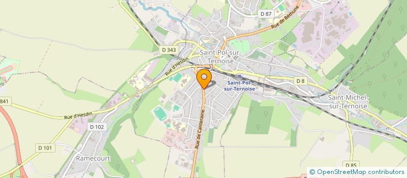 localisation de l'entreprise SCM DERUELLE - VIGNACOURT  SAINT-POL-SUR-TERNOISE