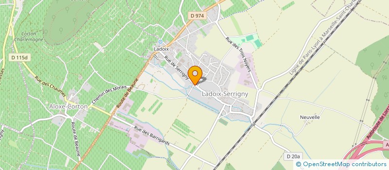 localisation de l'entreprise SCM DES 2 COTES à LADOIX-SERRIGNY