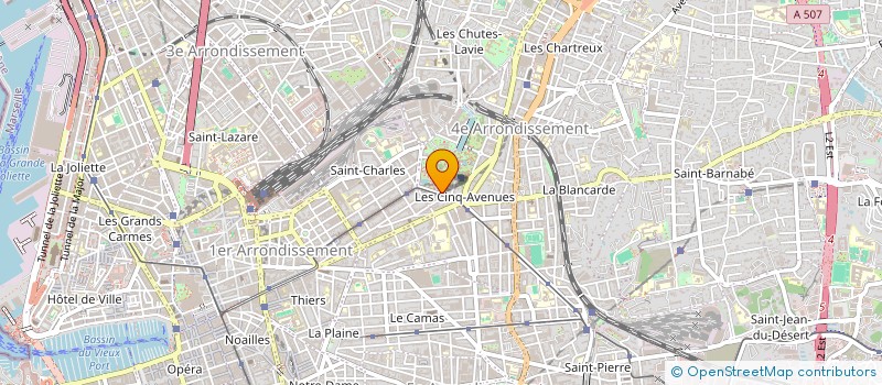 localisation de l'entreprise SCM DES 5 AVENUES  MARSEILLE