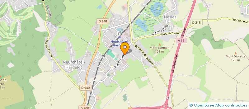 localisation de l'entreprise SCM DES ALLEES  NEUFCHATEL-HARDELOT