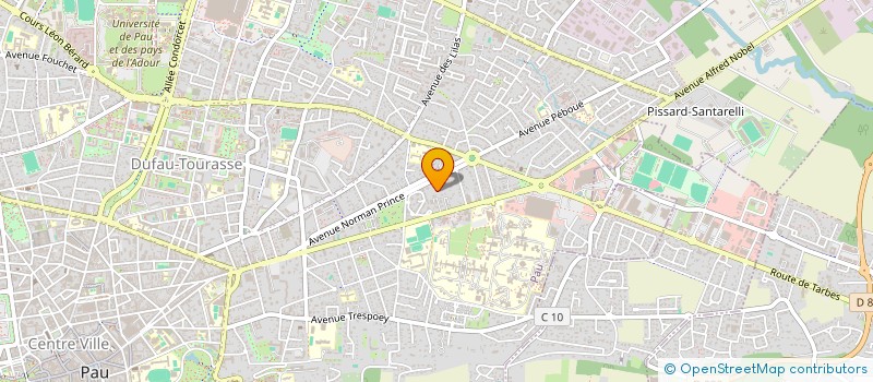localisation de l'entreprise SCM DES ALLEES à PAU