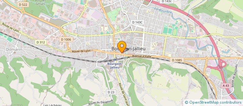 localisation de l'entreprise SCM DES ALPES  BOURGOIN-JALLIEU