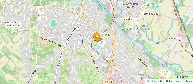 localisation de l'entreprise SCM DES ANESTHESISTES DE L'ARCHETTE  OLIVET