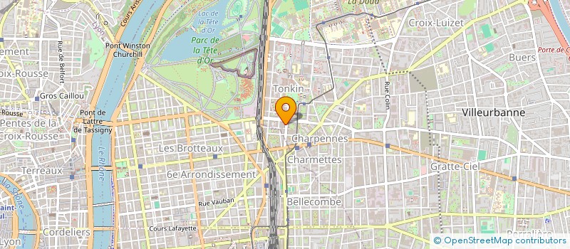 localisation de l'entreprise SCM DES ANESTHESISTES DE LA CLINIQUE DU PARC  LYON