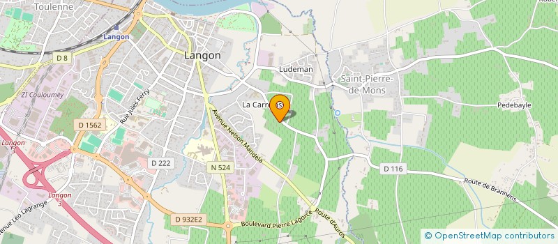 localisation de l'entreprise SCM DES ANESTHESISTES DE LA CLINIQUE SAINTE-ANNE  LANGON