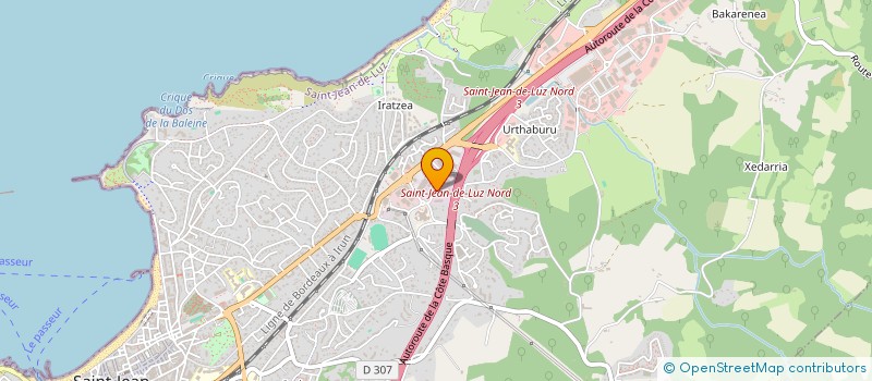 localisation de l'entreprise SCM DES ANESTHESISTES DOCTEURS DELAUNAY, DIB, HUFFMAN MIR, LELOUP, PLANTE à SAINT-JEAN-DE-LUZ