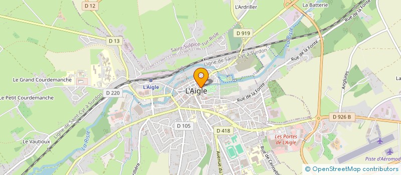 localisation de l'entreprise SCM DES ARCHERS à L'AIGLE
