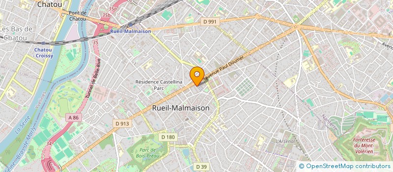 localisation de l'entreprise SCM DES ARTS à RUEIL-MALMAISON