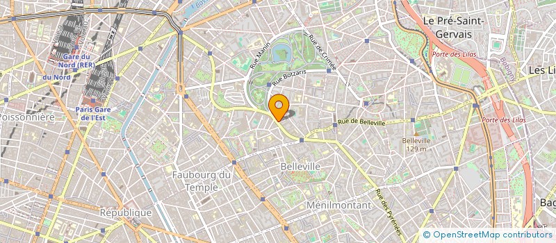 localisation de l'entreprise SCM DES BUTTES CHAUMONT  PARIS