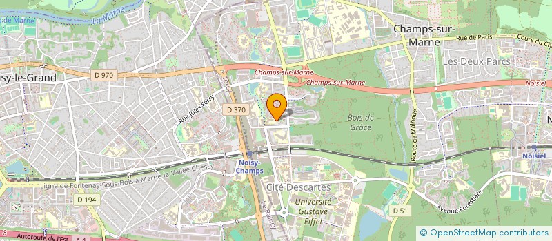 localisation de l'entreprise SCM DES CHARMILLES  CHAMPS-SUR-MARNE