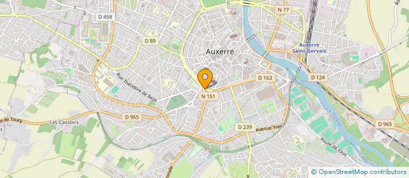 localisation de l'entreprise SCM DES CHENES à AUXERRE