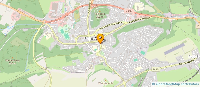 localisation de l'entreprise SCM DES DOCTEURS ALBERT ANDRE ET DEGEN à SAINT-AVOLD