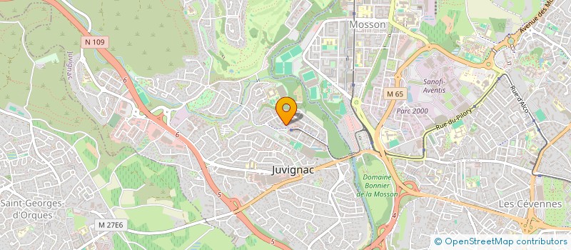 localisation de l'entreprise SCM DES DOCTEURS ANNE CHALANCON ET ELISE DUTERTRE  JUVIGNAC