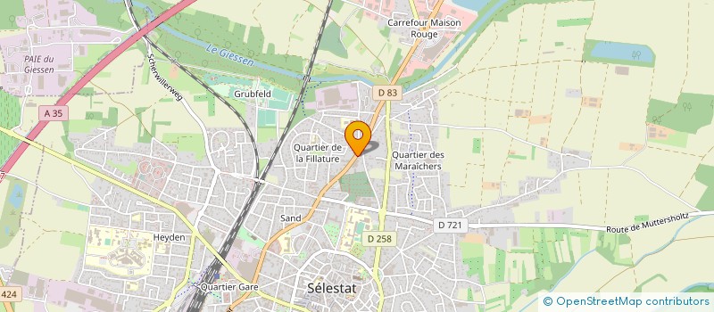 localisation de l'entreprise SCM DES DOCTEURS B.ROTH ET G.FISCHER à SELESTAT