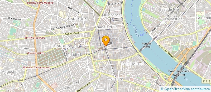 localisation de l'entreprise SCM DES DOCTEURS BARBE ET TEYSSONNEAU à BORDEAUX