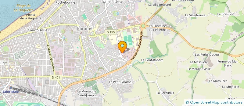localisation de l'entreprise SCM DES DOCTEURS BEAUPLET-LEPAGE ET COURAULT-BODI à SAINT-MALO