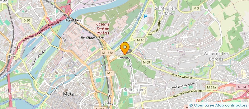 localisation de l'entreprise SCM DES DOCTEURS BIES ET MARGRAFF  SAINT-JULIEN-LES-METZ