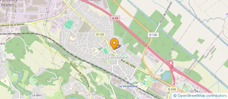 localisation de l'entreprise SCM DES DOCTEURS BOUCHER  LA VERPILLIERE