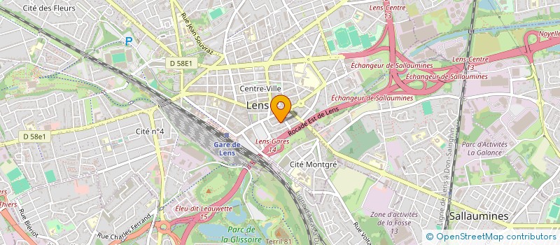 localisation de l'entreprise SCM DES DOCTEURS BOULET FOVEAU  LENS