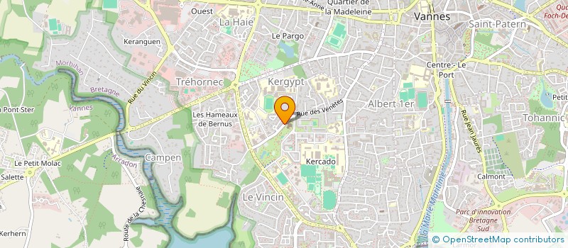 localisation de l'entreprise SCM DES DOCTEURS BUREAU-PROVIN ET DENOEL à VANNES