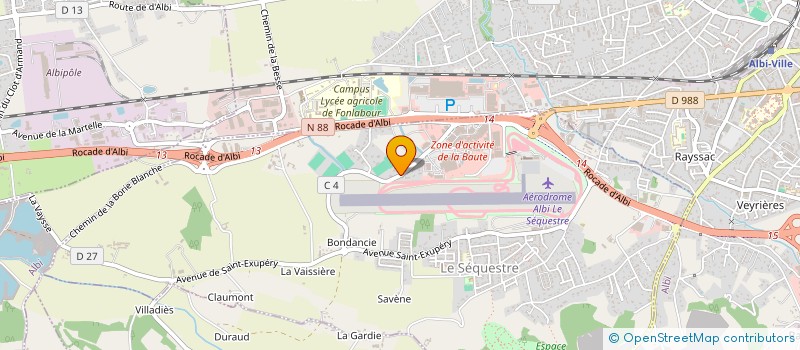 localisation de l'entreprise SCM DES DOCTEURS CANAL-MARGUIER-DIEZ-ANDRAUD  LE SEQUESTRE