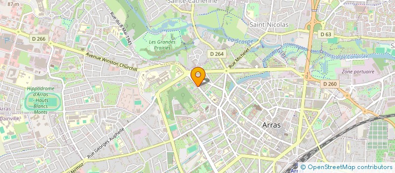 localisation de l'entreprise SCM DES DOCTEURS CARBALLET & BUISSON à ARRAS