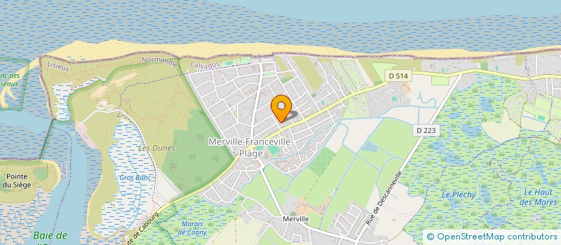 localisation de l'entreprise SCM DES DOCTEURS CARPENTIER ET BETTON  MERVILLE-FRANCEVILLE-PLAGE