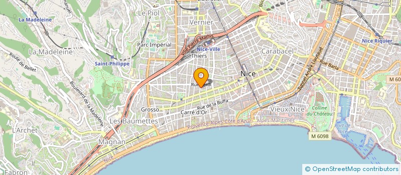localisation de l'entreprise SCM DES DOCTEURS CERISIER ALAIN ET MAWAZINI MOHAMED à NICE