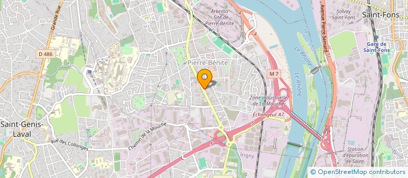 localisation de l'entreprise SCM DES DOCTEURS CHAPUIS ET MONDONNEIX  OULLINS-PIERRE-BENITE