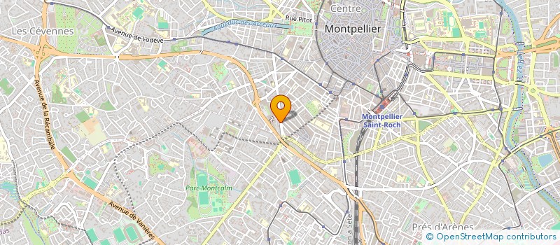 localisation de l'entreprise SCM DES DOCTEURS CHOUX ET LEFEUVRE à MONTPELLIER