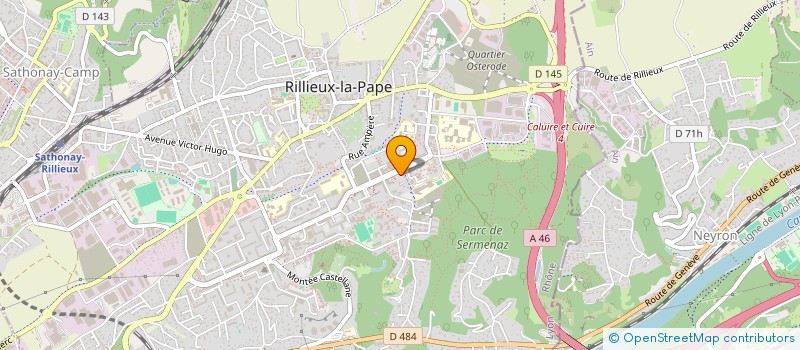 localisation de l'entreprise SCM DES DOCTEURS CONDAMIN ET ANCEY  RILLIEUX LA PAPE