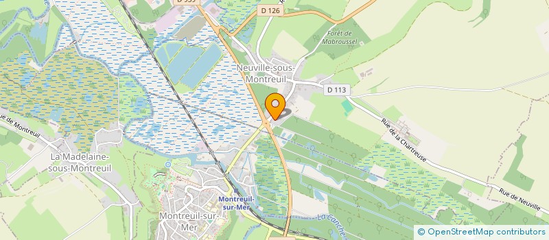 localisation de l'entreprise SCM DES DOCTEURS COTTIGNY ET GERARDIN  NEUVILLE-SOUS-MONTREUIL