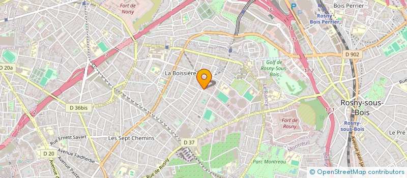 localisation de l'entreprise SCM DES DOCTEURS COUADAU ET GUZMAN à MONTREUIL