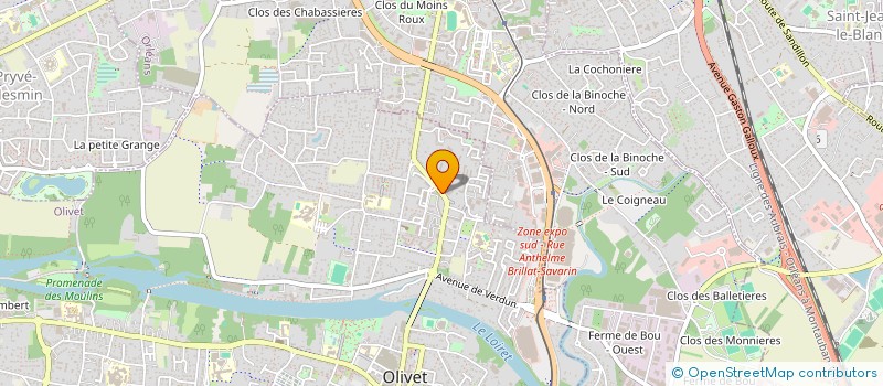 localisation de l'entreprise SCM DES DOCTEURS CYPEL ET PAILLE à OLIVET