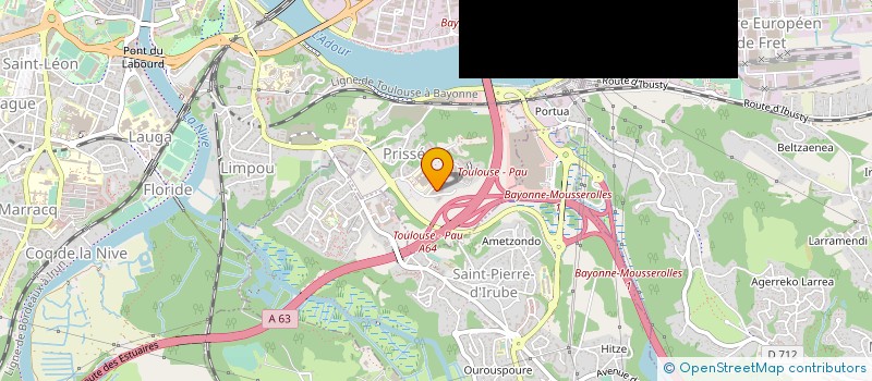 localisation de l'entreprise SCM DES DOCTEURS D VIGNEAU O CHAMBRES ET C NAGOUAS à BAYONNE