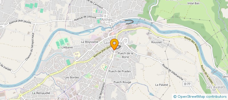 localisation de l'entreprise SCM DES DOCTEURS DE L'AVENUE DE LA GARE  SAINT-JUERY