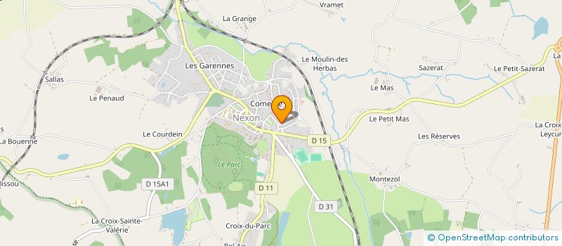 localisation de l'entreprise SCM DES DOCTEURS DELAGE ET DELAGE-POMMIER  NEXON