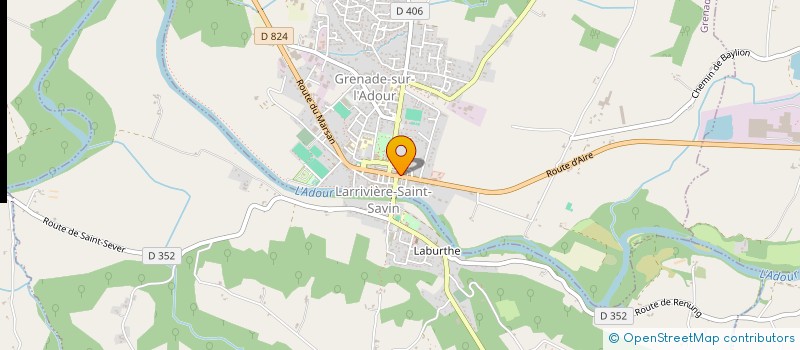 localisation de l'entreprise SCM DES DOCTEURS DEPIS RUIZ ET TURCHET ET COUTURE  GRENADE-SUR-L'ADOUR