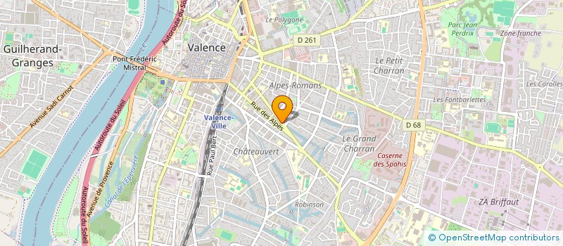 localisation de l'entreprise SCM DES DOCTEURS DEVIS ET PARE à VALENCE