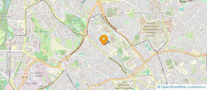 localisation de l'entreprise SCM DES DOCTEURS DOMERGUE ET YACHOUH à MONTPELLIER