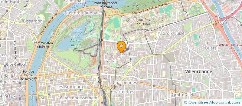 localisation de l'entreprise SCM DES DOCTEURS DULAC ET DAWAHRA  VILLEURBANNE