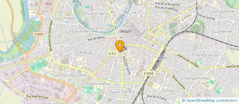 localisation de l'entreprise SCM DES DOCTEURS DUPIC ET POINTILLART à NIORT