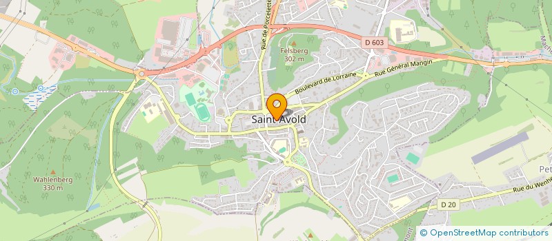 localisation de l'entreprise SCM DES DOCTEURS DURY ET CAVION à SAINT-AVOLD